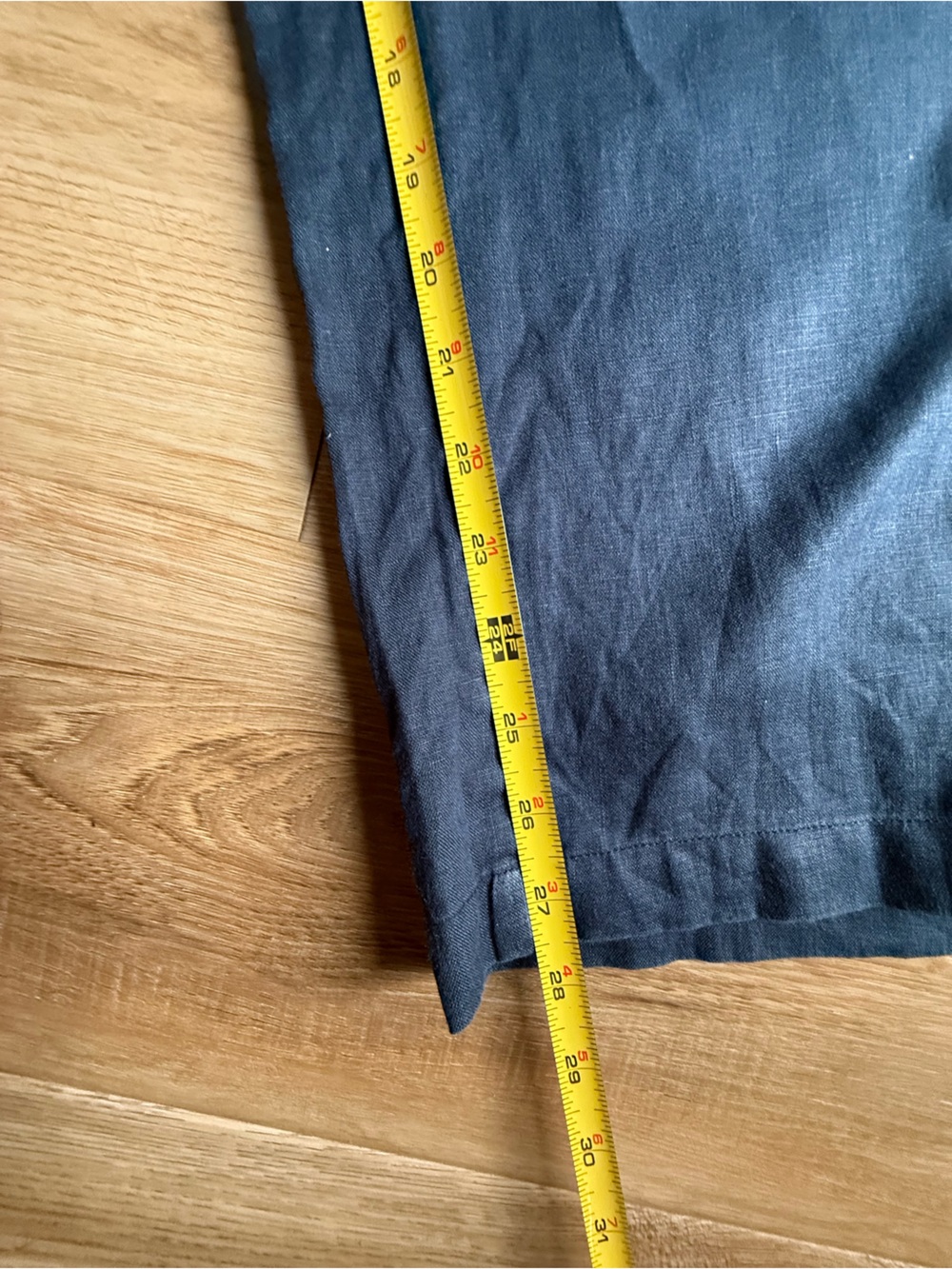 Esmaee’ Linen Wide Leg Pant in Blue - Picture 11 of 12